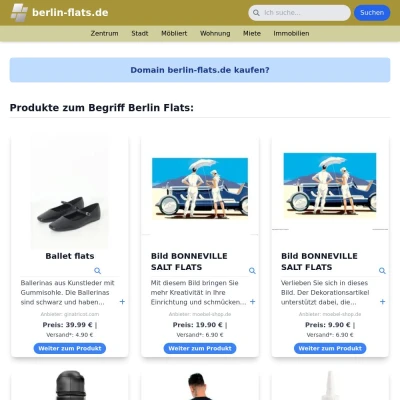 Screenshot berlin-flats.de