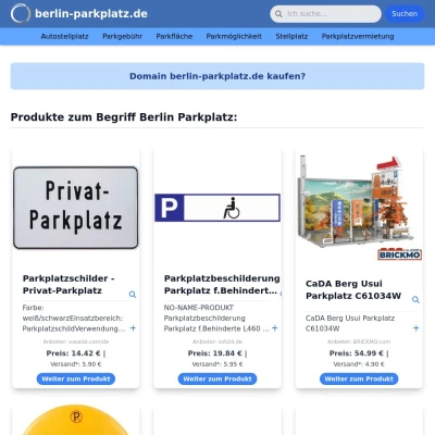 Screenshot berlin-parkplatz.de