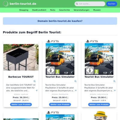 Screenshot berlin-tourist.de