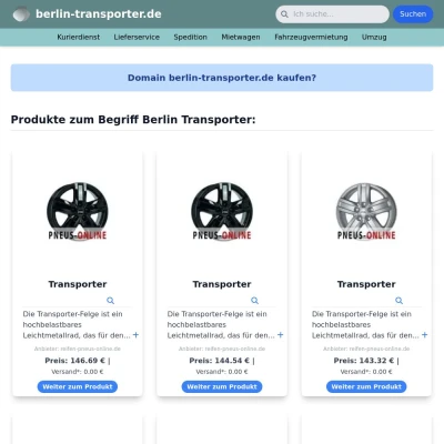 Screenshot berlin-transporter.de