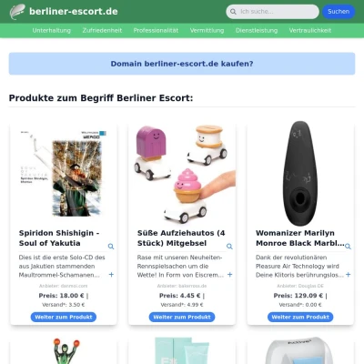 Screenshot berliner-escort.de
