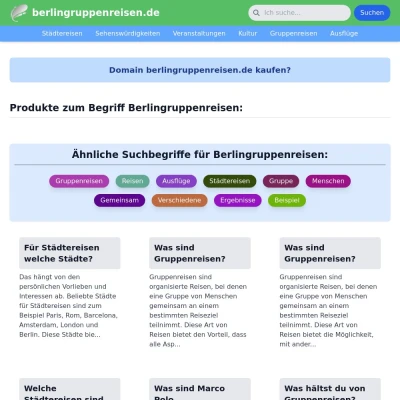 Screenshot berlingruppenreisen.de