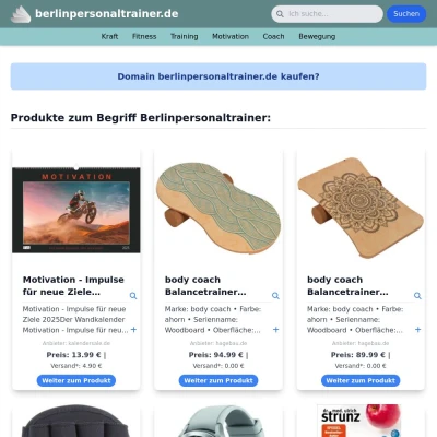 Screenshot berlinpersonaltrainer.de