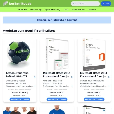 Screenshot berlintrikot.de
