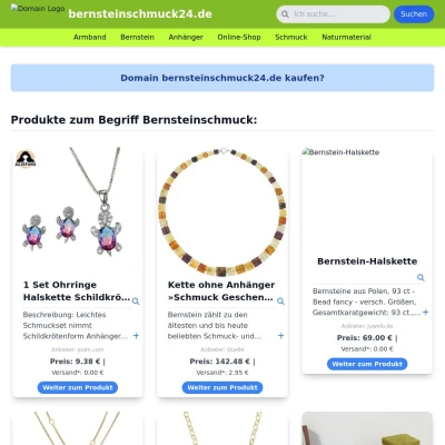 Screenshot bernsteinschmuck24.de