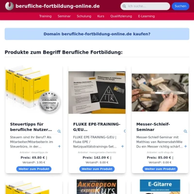 Screenshot berufliche-fortbildung-online.de