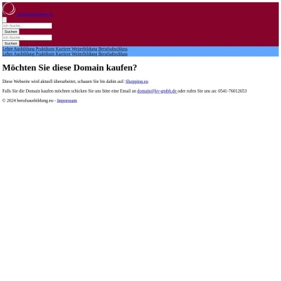 Screenshot berufsausbildung.eu