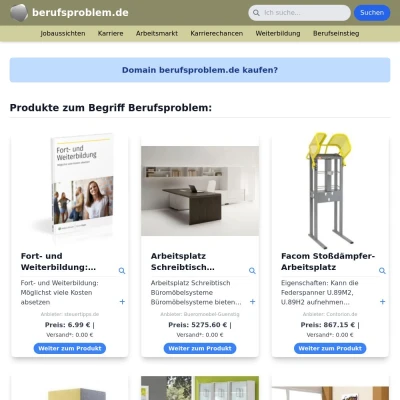 Screenshot berufsproblem.de