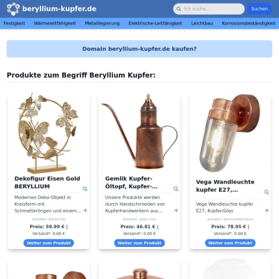 Screenshot beryllium-kupfer.de