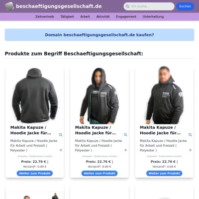 Screenshot beschaeftigungsgesellschaft.de