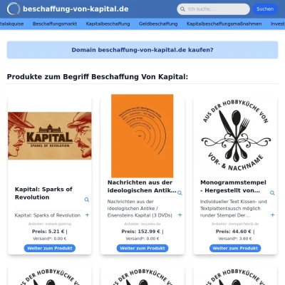 Screenshot beschaffung-von-kapital.de