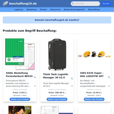 Screenshot beschaffung24.de