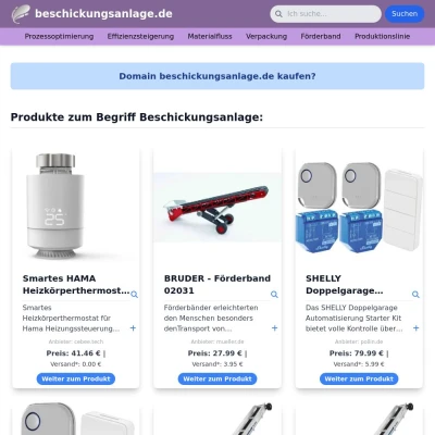 Screenshot beschickungsanlage.de