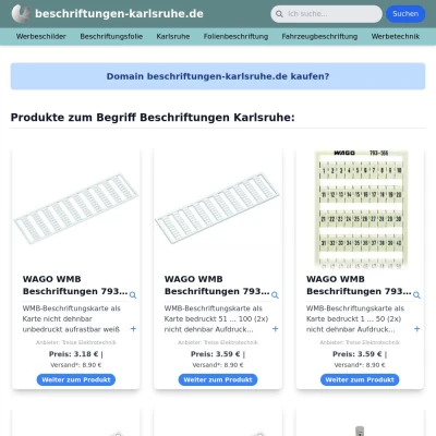 Screenshot beschriftungen-karlsruhe.de