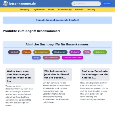 Screenshot besenkammer.de