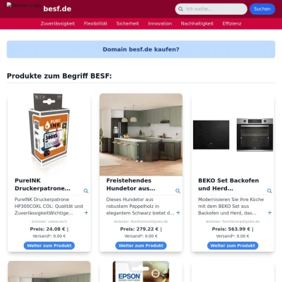 Screenshot besf.de