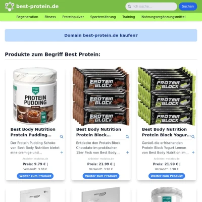 Screenshot best-protein.de