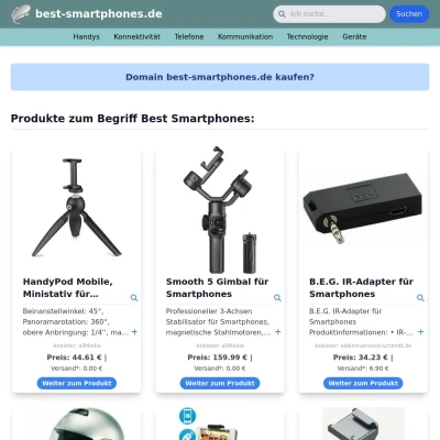 Screenshot best-smartphones.de