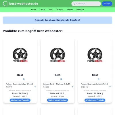 Screenshot best-webhoster.de