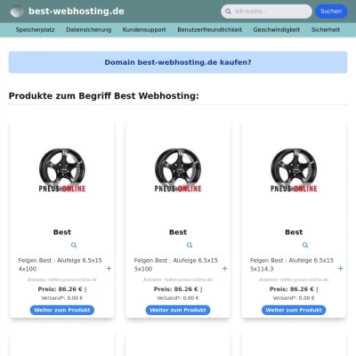 Screenshot best-webhosting.de