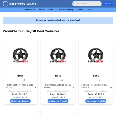 Screenshot best-websites.de