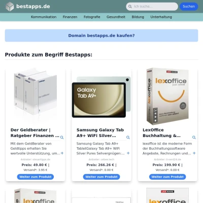Screenshot bestapps.de