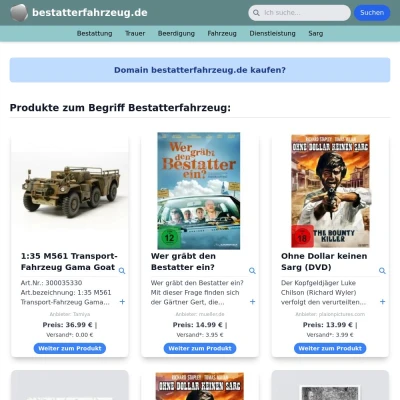 Screenshot bestatterfahrzeug.de