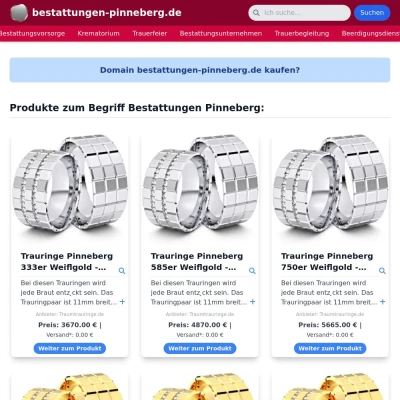 Screenshot bestattungen-pinneberg.de