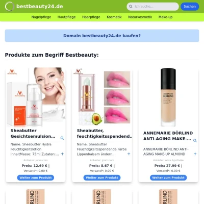 Screenshot bestbeauty24.de