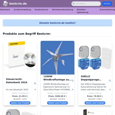 Screenshot bestcrm.de