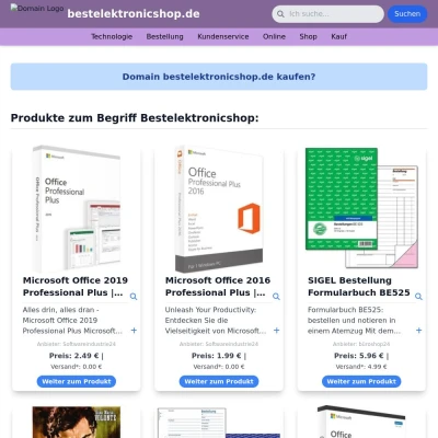 Screenshot bestelektronicshop.de