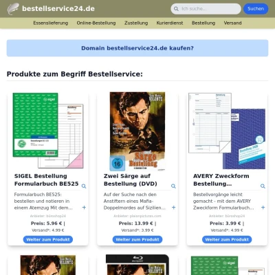 Screenshot bestellservice24.de