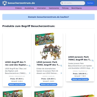 Screenshot besucherzentrum.de