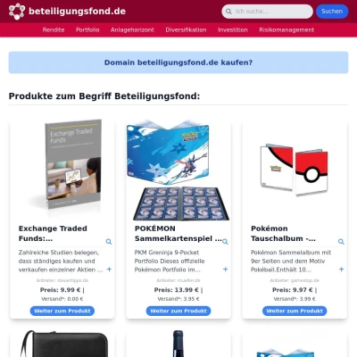 Screenshot beteiligungsfond.de