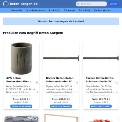 Screenshot beton-saegen.de