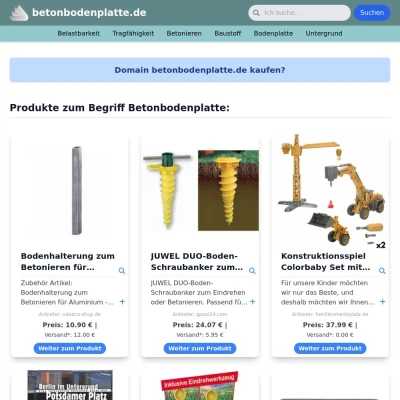 Screenshot betonbodenplatte.de