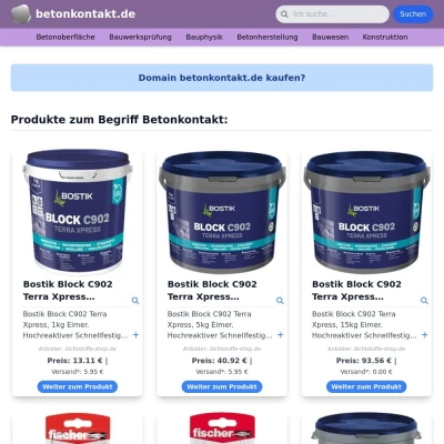 Screenshot betonkontakt.de