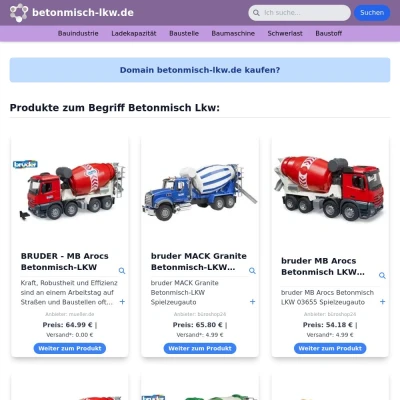 Screenshot betonmisch-lkw.de