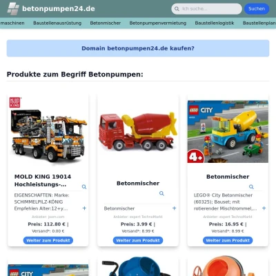 Screenshot betonpumpen24.de