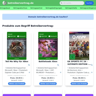 Screenshot betreibervertrag.de