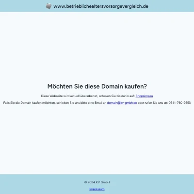 Screenshot betrieblichealtersvorsorgevergleich.de