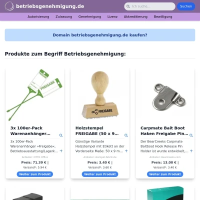 Screenshot betriebsgenehmigung.de