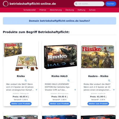 Screenshot betriebshaftpflicht-online.de