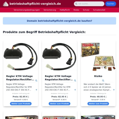 Screenshot betriebshaftpflicht-vergleich.de