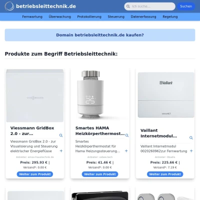 Screenshot betriebsleittechnik.de