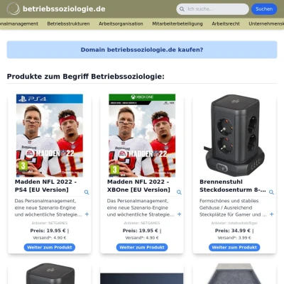 Screenshot betriebssoziologie.de