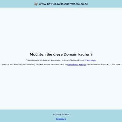 Screenshot betriebswirtschaftslehre.co.de