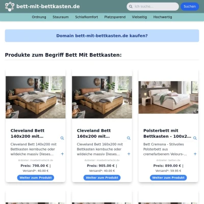 Screenshot bett-mit-bettkasten.de