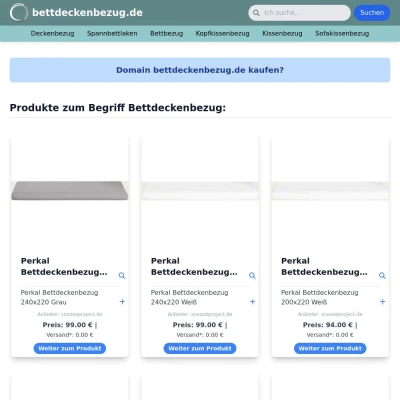 Screenshot bettdeckenbezug.de