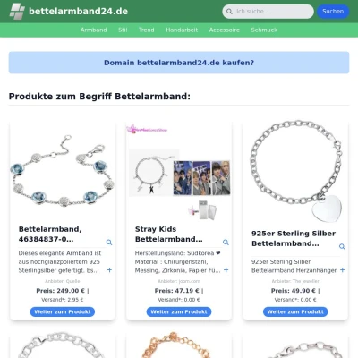 Screenshot bettelarmband24.de